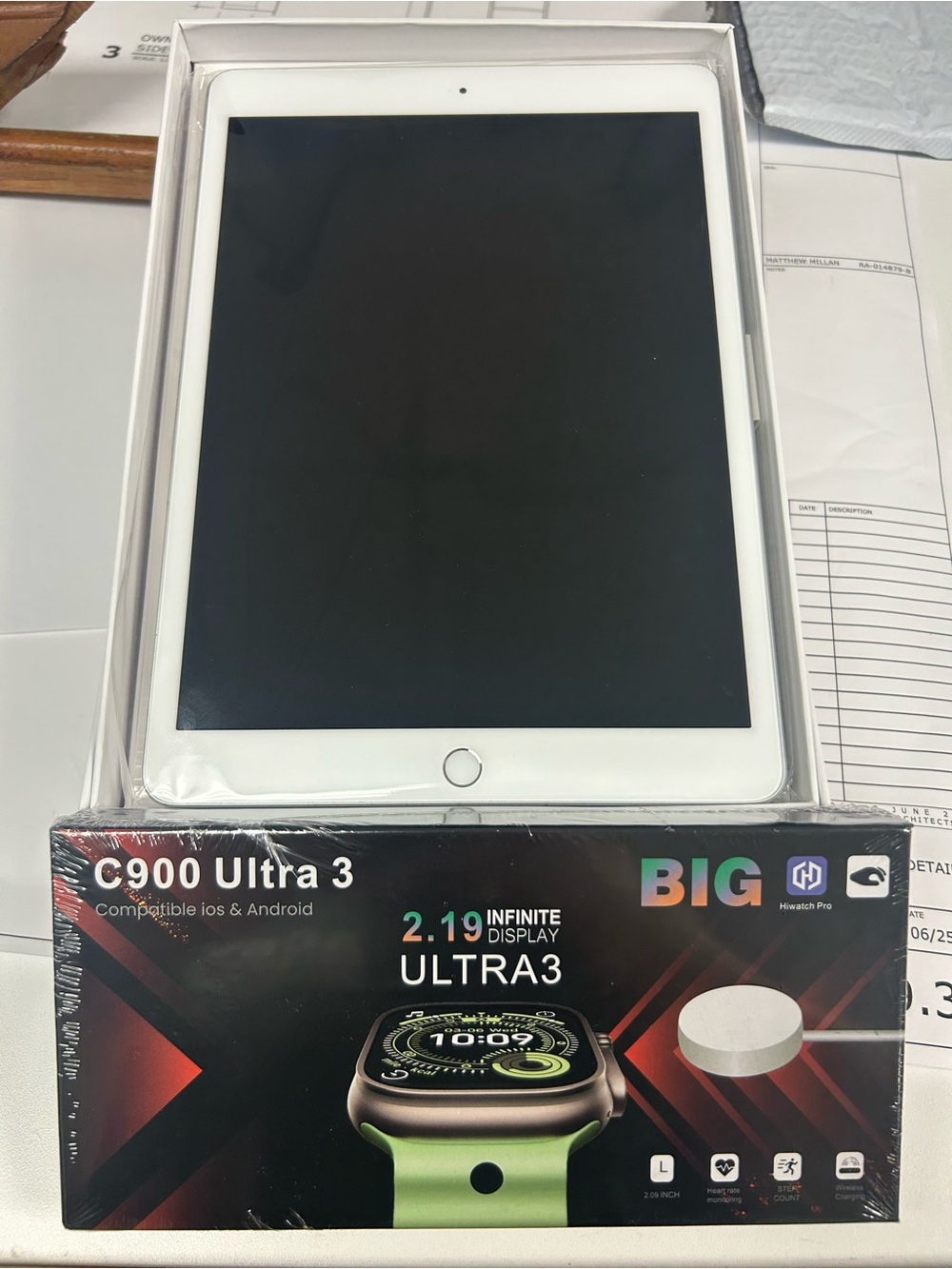 BIG C900 Ultra 3 White Tablet - Compatible with iOS & Android